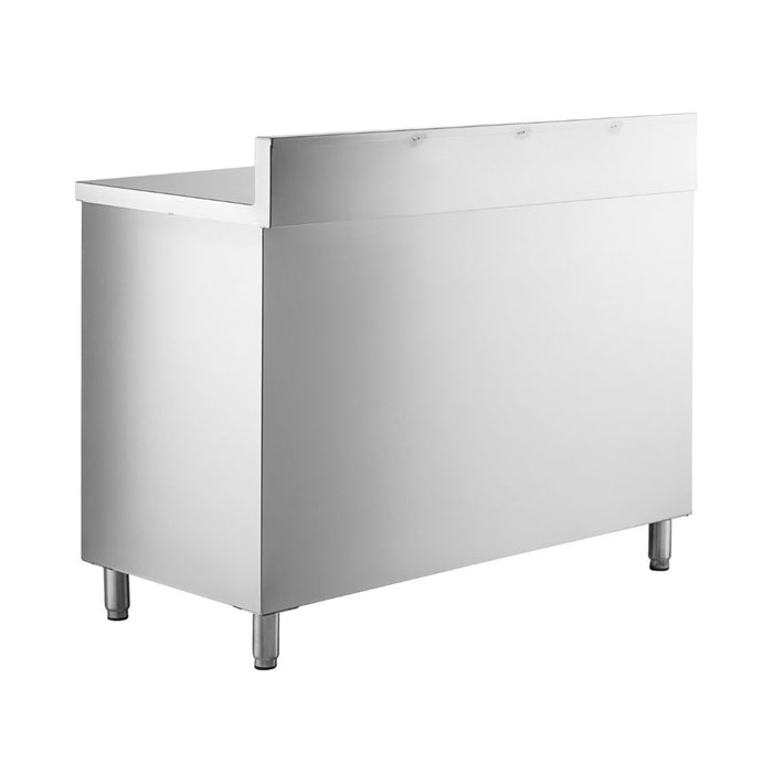 48" x 24" Stainless Steel Prep Table, 2 Shelf Enclosure