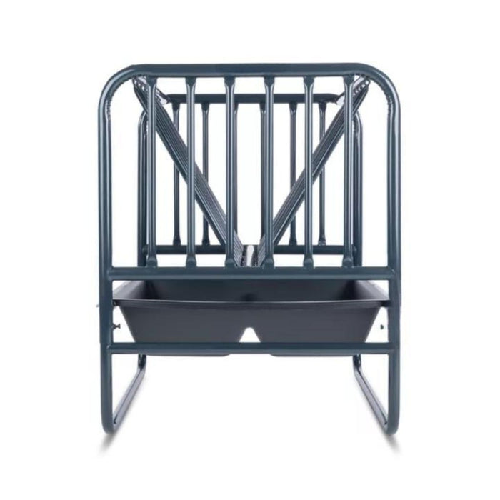 Steel Hay and Grain Feeder, 50"-71" Height Adjustable, 3-4 Flakes