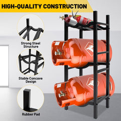 Holzoffer Refrigerant Tank Rack, Stable Refrigerant Cylinder Tank Rack