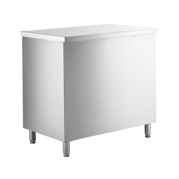 36" x 24" Stainless Steel Prep Table, 2 Shelf Enclosure