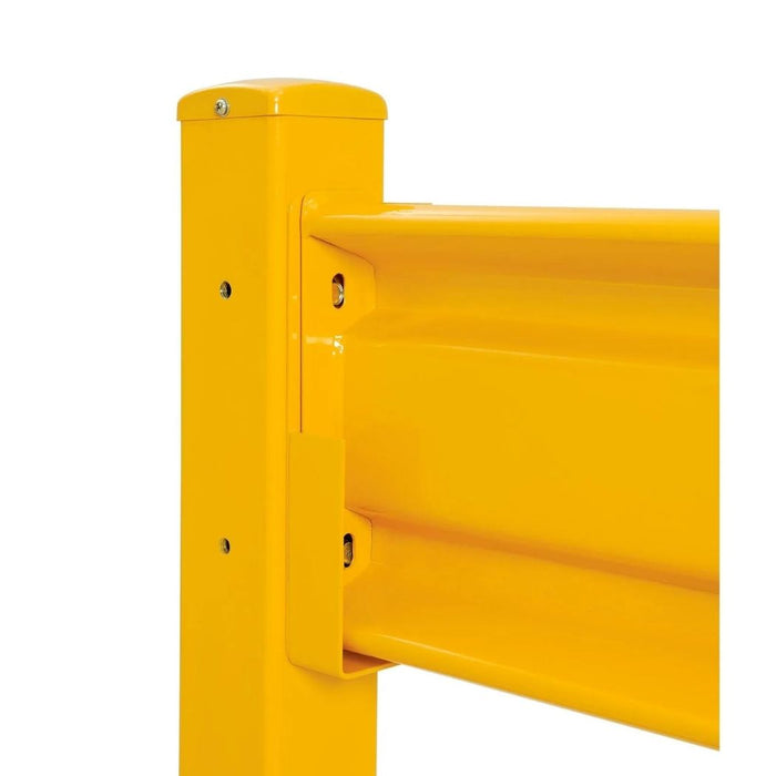 Steel Yellow Guard Rail, Double Rib, Available at 2'/3'/4'/5'/6' Length