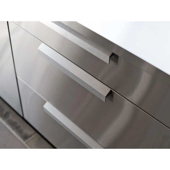 3 Drawer Stainless Steel Kitchen Cabinet, 32"W x 23"D x 35"H, Outdoor Kitchen Cabinet