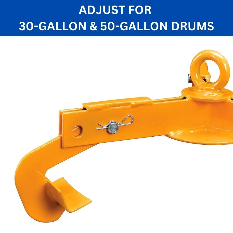 Vertical Drum Lifter for 30 Gallon and 55 Gallon, 1000 lbs Capacity, 3 Lifting Arms
