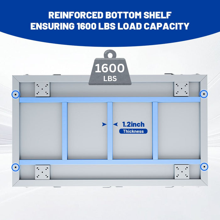 Side Panel Platform Truck 40"L x 24"W x 38"H, 1600lbs Capacity, 6-in-1 Cage Cart, Basket Truck