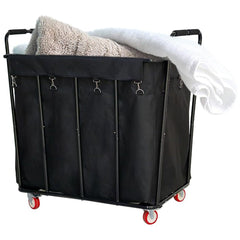 Holzoffer Large Commercial Laundry Cart with Wheels, 35"L x 25.6"W x 36.7"H Rolling Laundry Hamper Cart