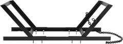 Semi Truck Tire Rack 32.25 x 14 x 4.5 in Spare Carrier Mount Tire Holder with Ratchet Strap Chain Truck