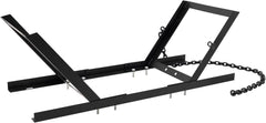 Semi Truck Tire Rack 32.25 x 14 x 4.5 in Spare Carrier Mount Tire Holder with Ratchet Strap Chain Truck