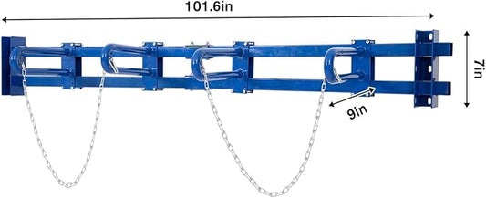 Holzoffer Vertical Bar Storage Rack, Heavy Duty Metal Storage Rack, Suitable for Warehouses, Supermarkets, Factories