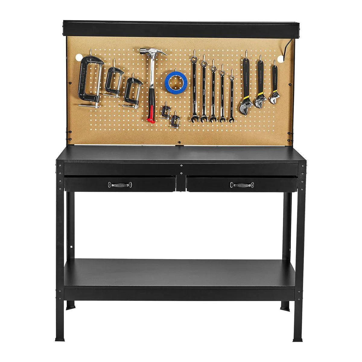 Holzoffer 48 in. Workbench with Light For Garage, Home