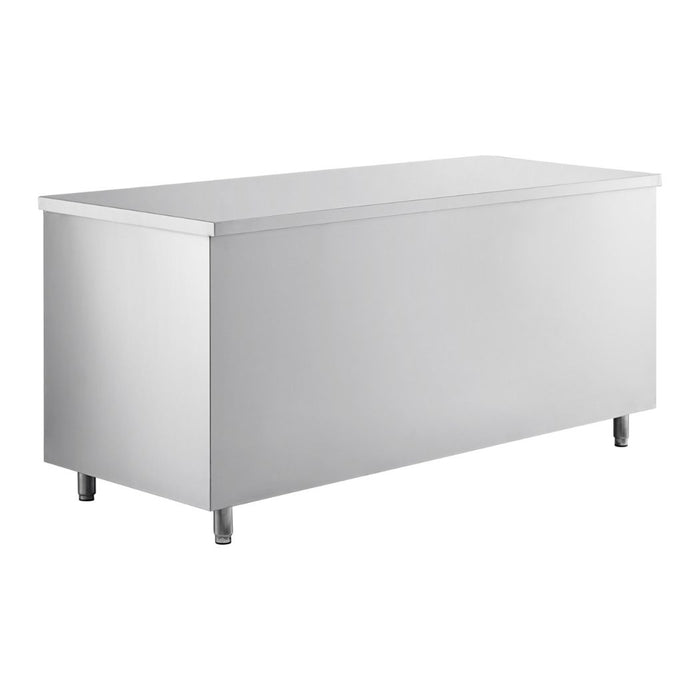 72" x 30" Stainless Steel Prep Table w/ Lockable Drawers and Storage Cabinet