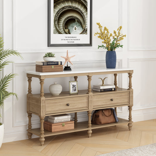 Holzoffer Marble Console Table (65")