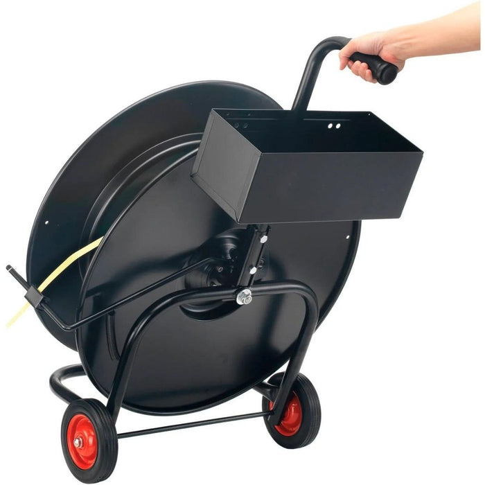 Strapping Cart w/ Wheels & Tray, 25.5"W x 17.6"D x 36.25"H