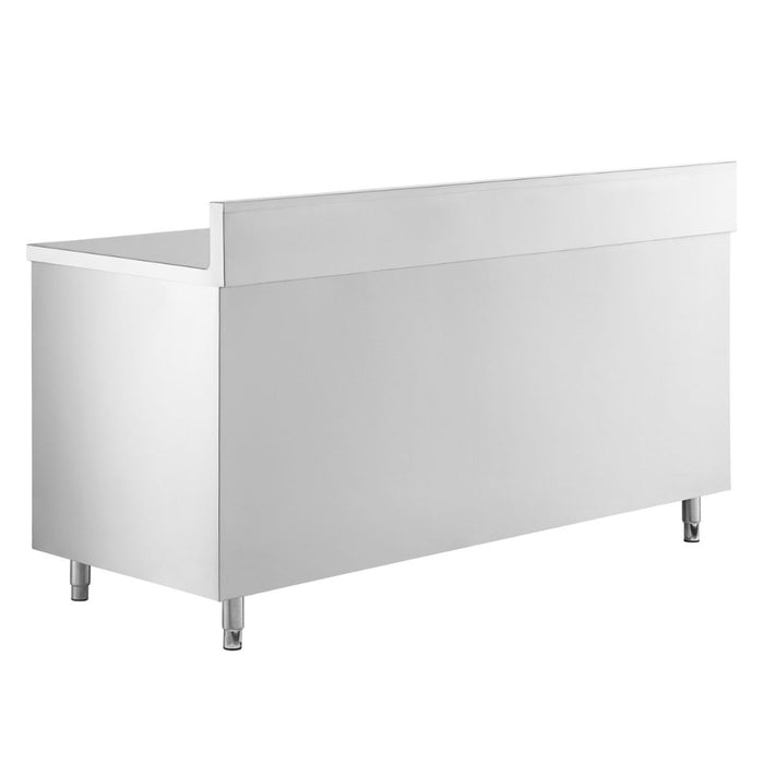 72" x 30" Stainless Steel Prep Table w/ Lockable Drawers and Storage Cabinet