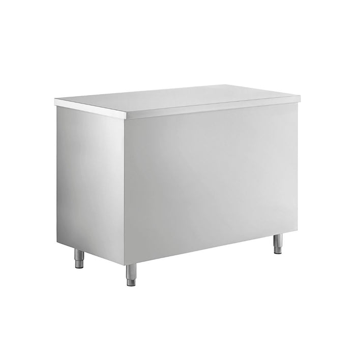 48" x 24" Stainless Steel Prep Table w/ Lockable Drawers and Storage Cabinet