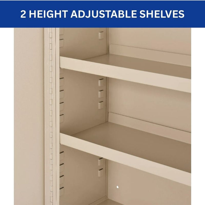 Narcotics Cabinet 16"W x 8"D x 24"H, Double Lock & Double Door, Fully Assembled