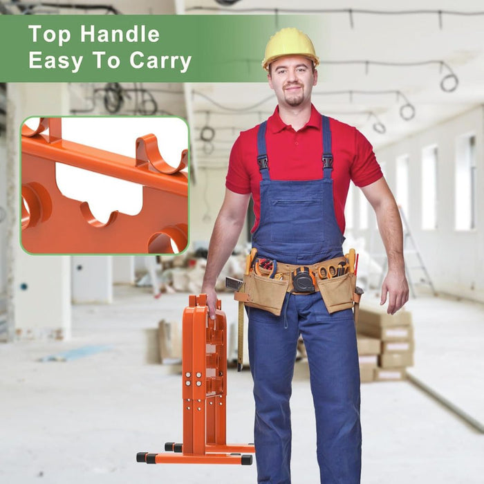 Height Adjustable Wire Dispenser 800 lb Load Capacity, Holds Reels up to 33”Dia, For Multiple Spool Management