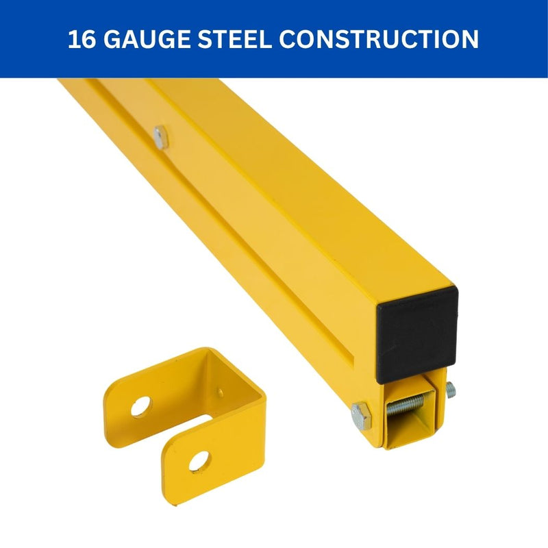 10' Cantilever Gate, Steel Construction, 120"W x 42"H for Loading Bay Fall Hazard Protection