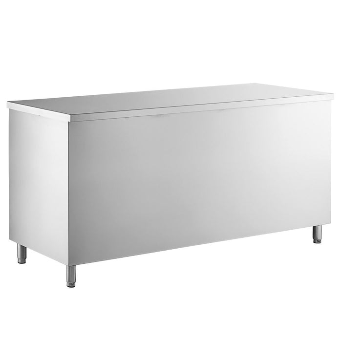 72" x 24" Stainless Steel Prep Table, 2 Shelf Enclosure