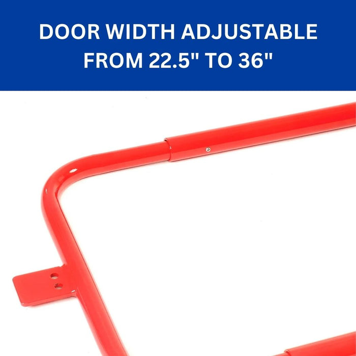 Spring Actuated Safety Gate 22.5"-36" Opening Adjustable, Steel Construction