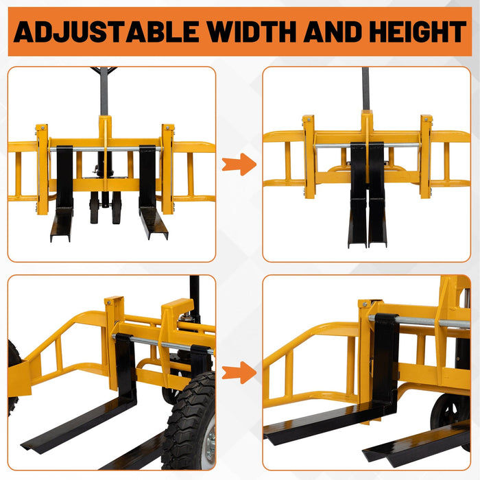 Holzoffer All Terrain Pallet Truck 2500 lbs Load Capacity