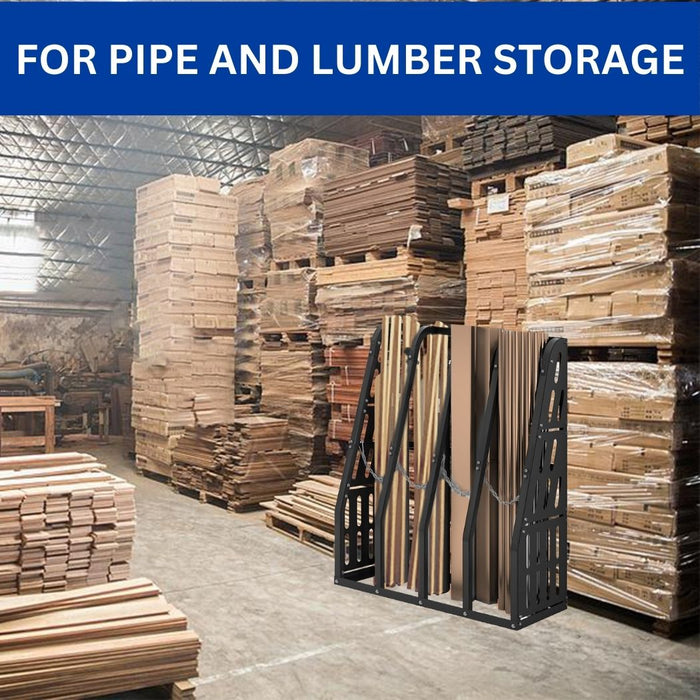 Vertical Bar Rack 6000 lbs Capacity, 4 Bays Storage Rack, 47"W x 24"D x 60"H