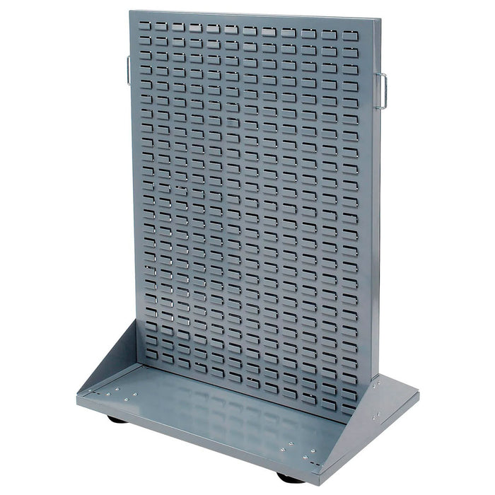 Mobile Double Sided Floor Bin Storage Rack - 88 Stacking Bins 36 x 54