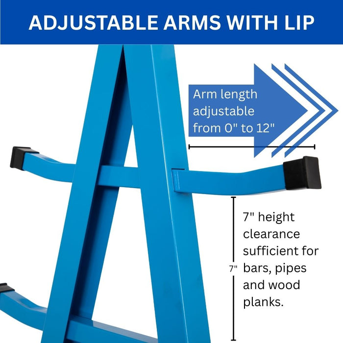 Horizontal Bar Storage Rack, 60"W x 36"D x 66"H, 2000 lbs Weight Capacity