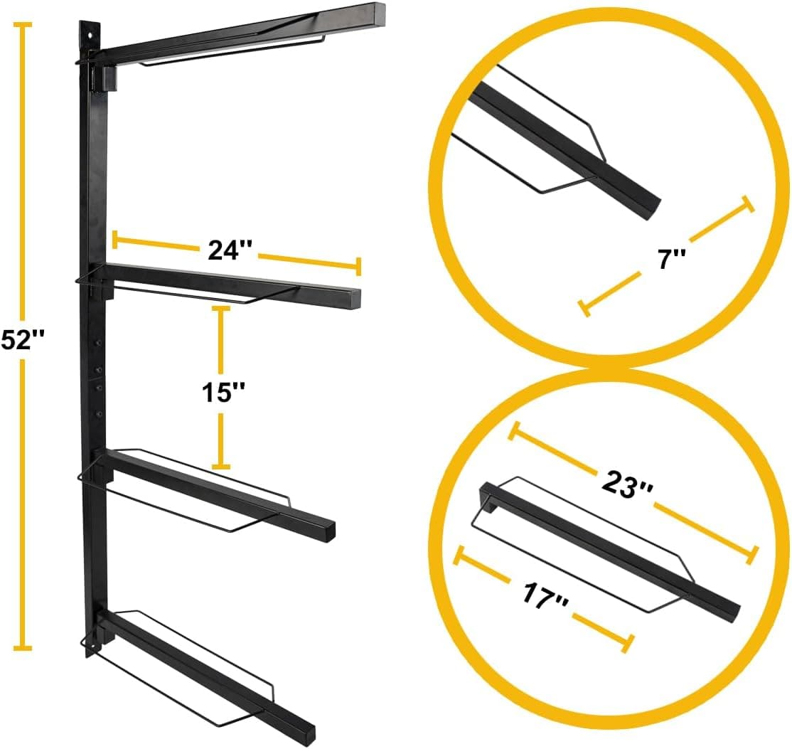 Horse Saddle Storage Rack Stand Wall Mount Equestrian 4-Tier Heavy Duty for English and Western Saddles