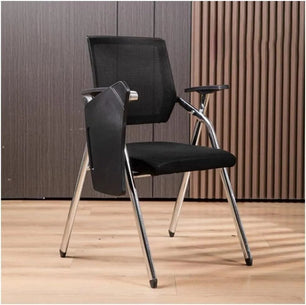 Holzoffer Student Chair With Desk Attached, Mesh Office Chair With Lumbar Support, Foldable Computer Desk Chair With Tablet Arm Writing Board