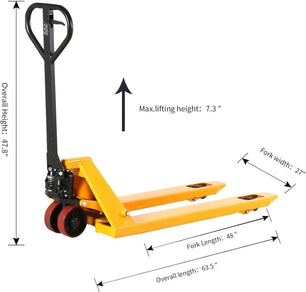 Pallet Jacks 5800lbs Capacity Industrial Hand Pallet Truck 48