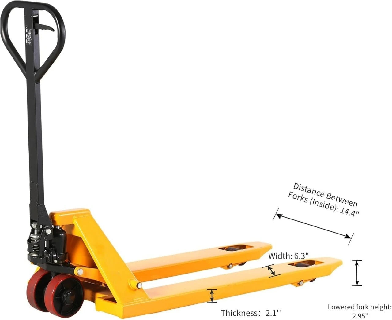 Pallet Jacks 5800lbs Capacity Industrial Hand Pallet Truck 48" Lx27''W Fork Size