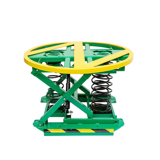 Holzoffer Spring-Actuated Pallet Carousel Skid Positioner, 4410 lbs Load Capacity, 360° Rotating Platform