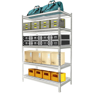 Holzoffer Holzoffer Metal Shelving Unit, Heavy Duty Adjustable Storage Rack, 5-Tier 24