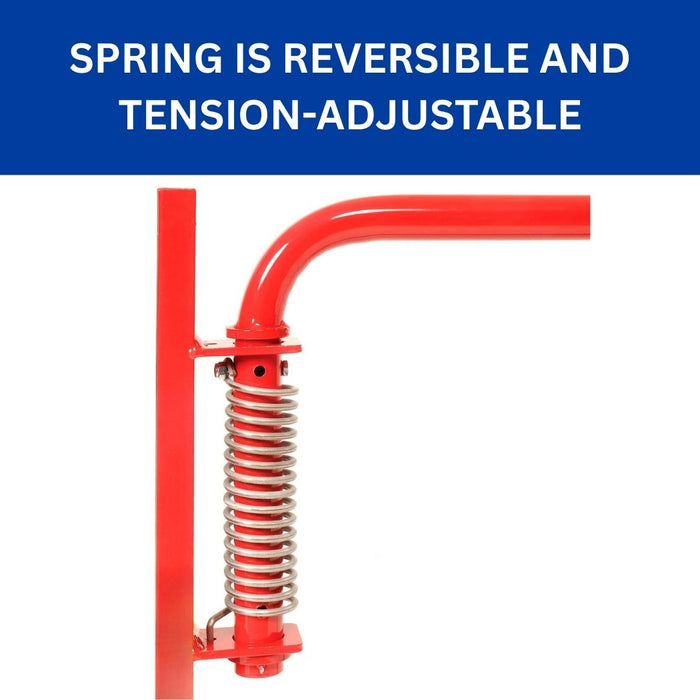 Spring Actuated Safety Gate 22.5"-36" Opening Adjustable, Steel Construction