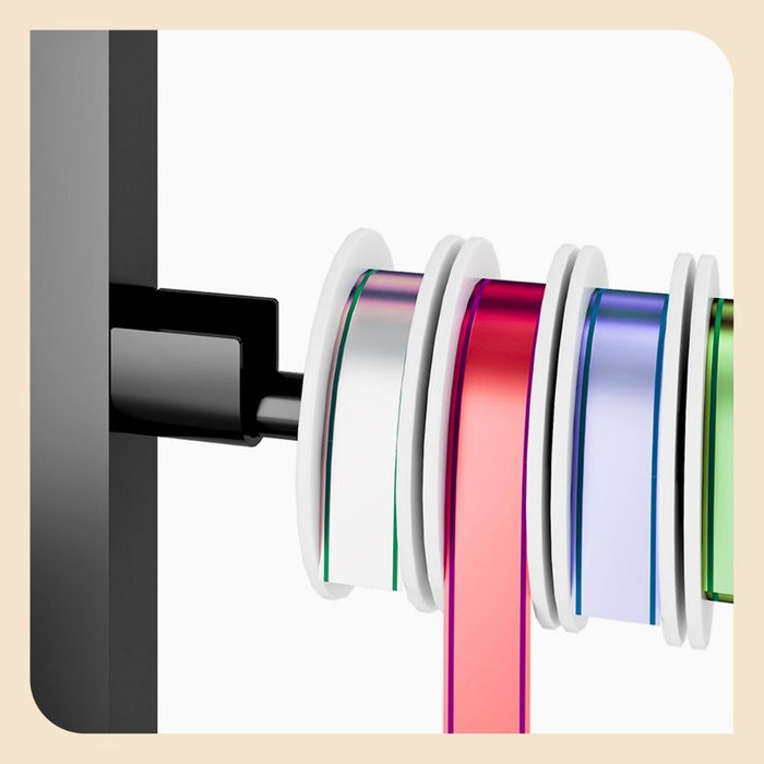 7 Tier Ribbon Organizer, Wall Mount Steel Rack for Craft Design, Wrapping Paper, Scarf Shops