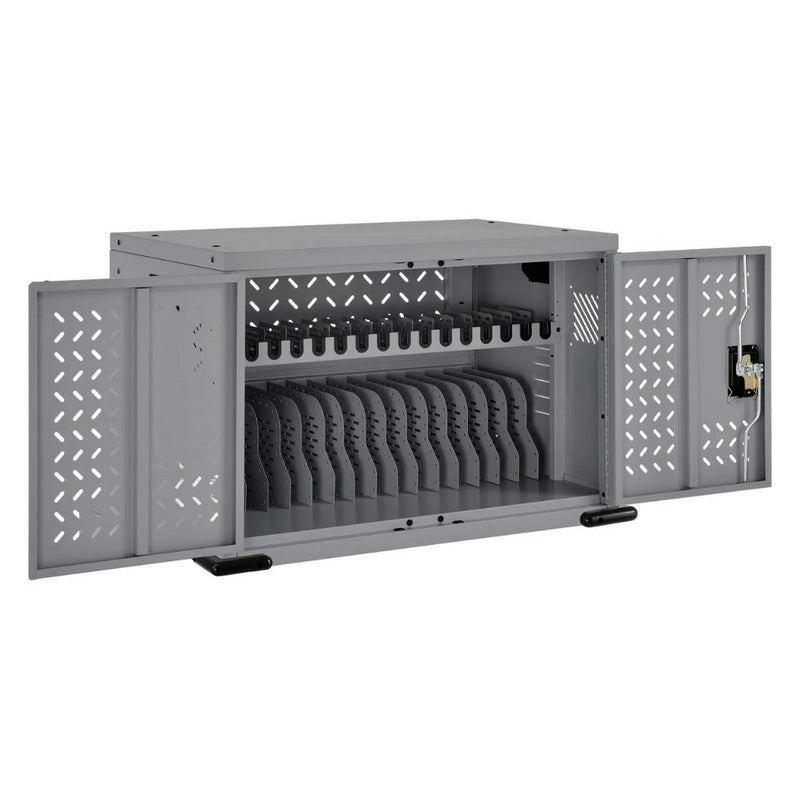 16 Devices Charging Cabinet 30"W x 18"D x 20"H, for Tablets and Laptops