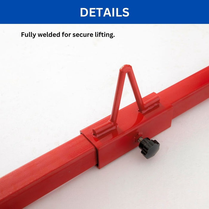 Heavy-Duty Pickup Truck Bed Lifter, 800 lb Capacity, Red