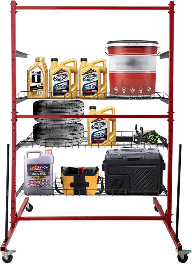 Parts Management Storage Cart, 43.3"D x 51.2"W x 74.8"H