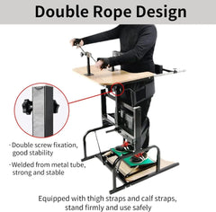 Holzoffer Stander Walkers for Stroke Hemiplegia Patients, Rehabilitation Standing Frame Adult Walker Lower Limb Rehabilitation Training