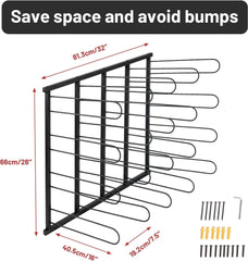 Holzoffer Roll Wall Mount Storage Rack, Organizer for Home Office 32x26x16inch