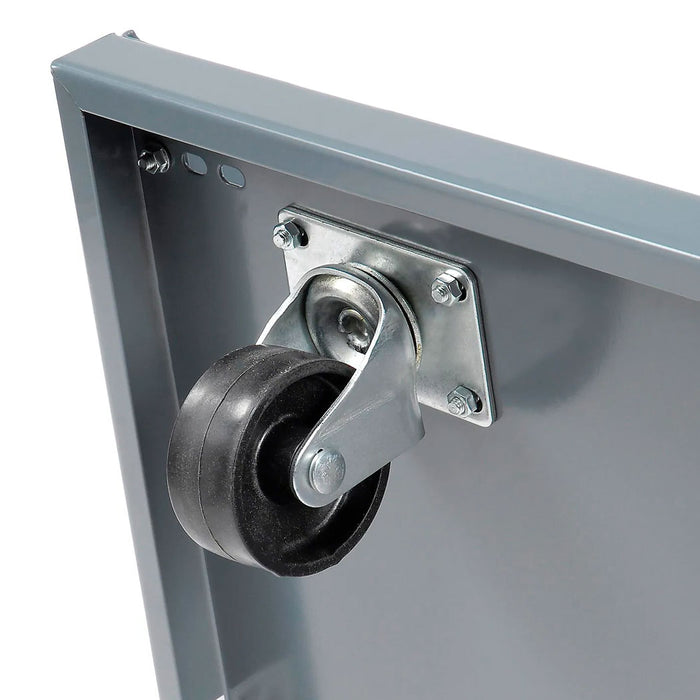 Mobile Double Sided Floor Bin Storage Rack - 88 Stacking Bins 36 x 54