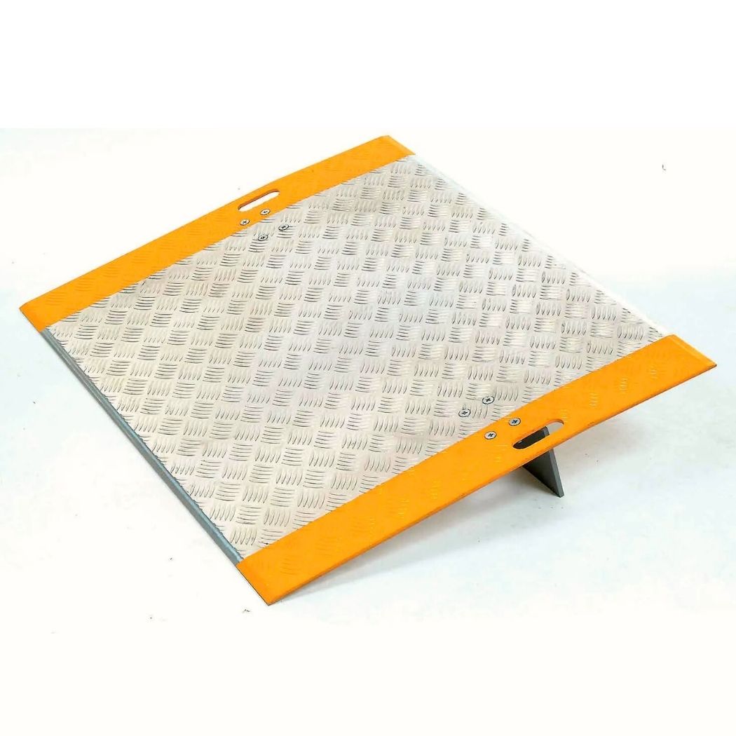 36" x 36" Heavy Duty Dock Plate w/ Carrying Handles for Pallet Jacks, Aluminum, 3500 lbs Weight Capacity