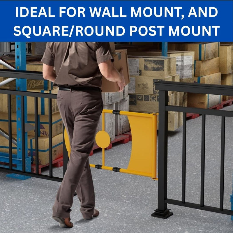 Universal Safety Swing Gate 23.5"-45" Opening Adjustable, Steel Construction