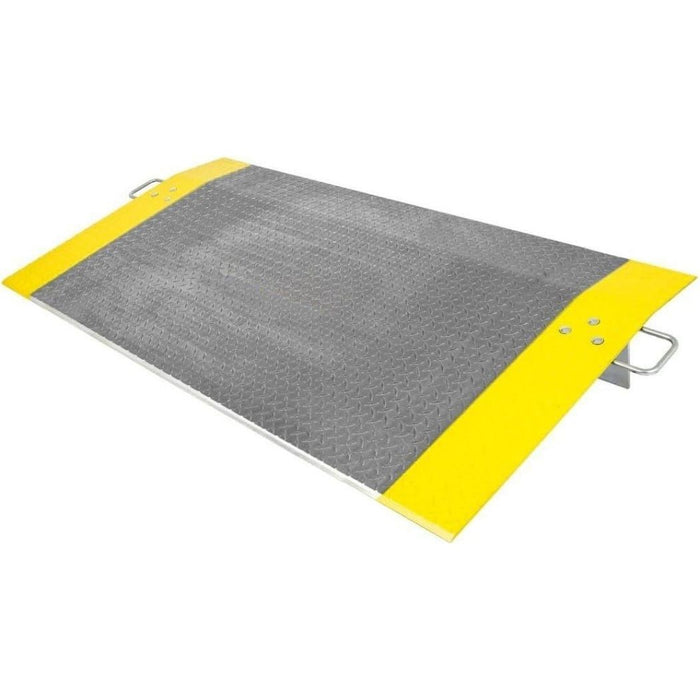 36" x 72" Heavy Duty Dock Plate w/ Carrying Handles for Pallet Jacks, Aluminum, 4100 lbs Weight Capacity