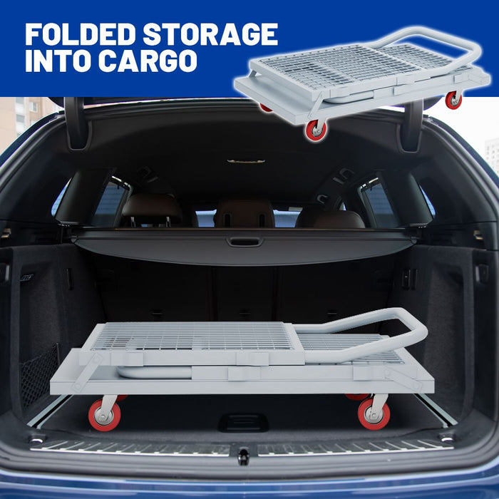 Side Panel Platform Truck 40"L x 24"W x 38"H, 1600lbs Capacity, 6-in-1 Cage Cart, Basket Truck