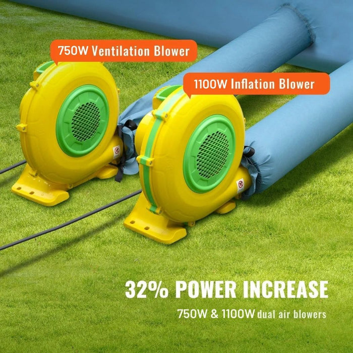 Inflatable Spray Booth 33'L x 20'W x 13'H with 750W + 1100W Blowers, Spray Booth Tent Air Filter System – Car Paint Tent for Auto Painting, Car Parking Tent, Workstation, and Motorcycle Garage