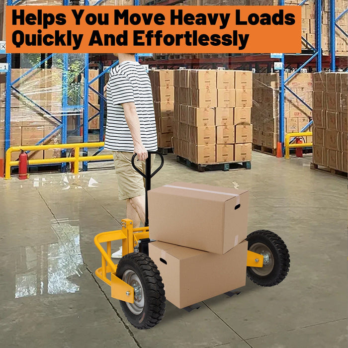 Holzoffer All Terrain Pallet Truck 2500 lbs Load Capacity