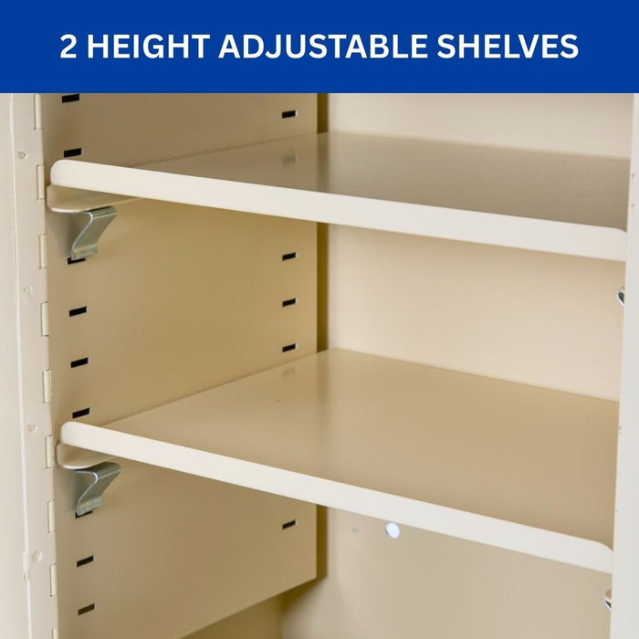 Narcotics Cabinet 12"W x 8"D x 15"H, Double Lock & Double Door, Fully Assembled