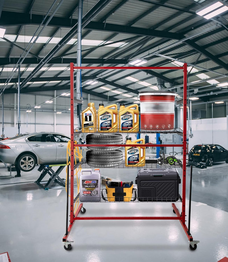 Parts Management Storage Cart, 43.3"D x 51.2"W x 74.8"H