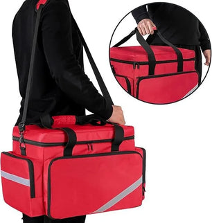 Holzoffer Rolling Medical Equipment Storage Bag,First Aid Kits Bag for Nurses and Doctors